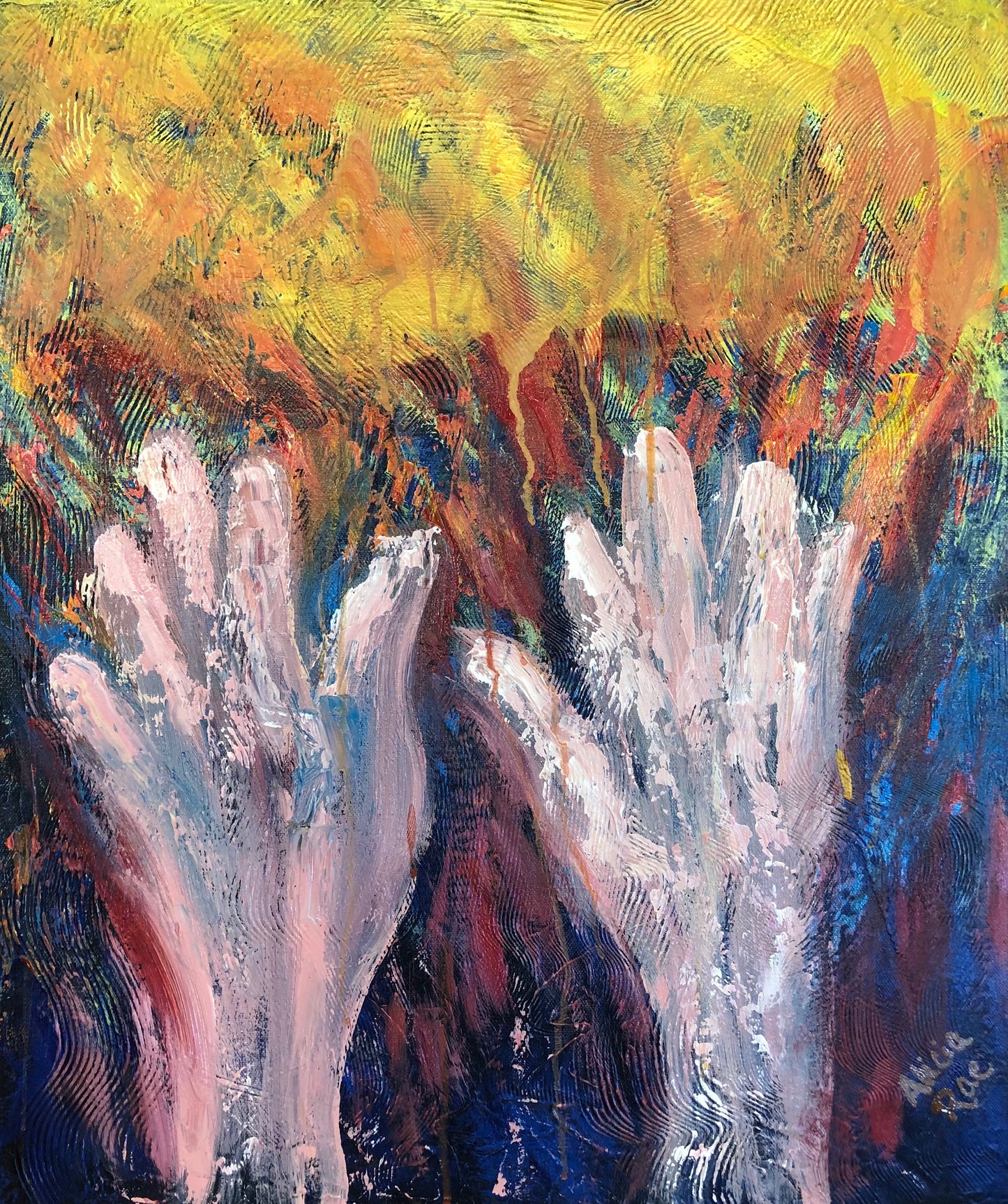 "Hands of Praise" Painting