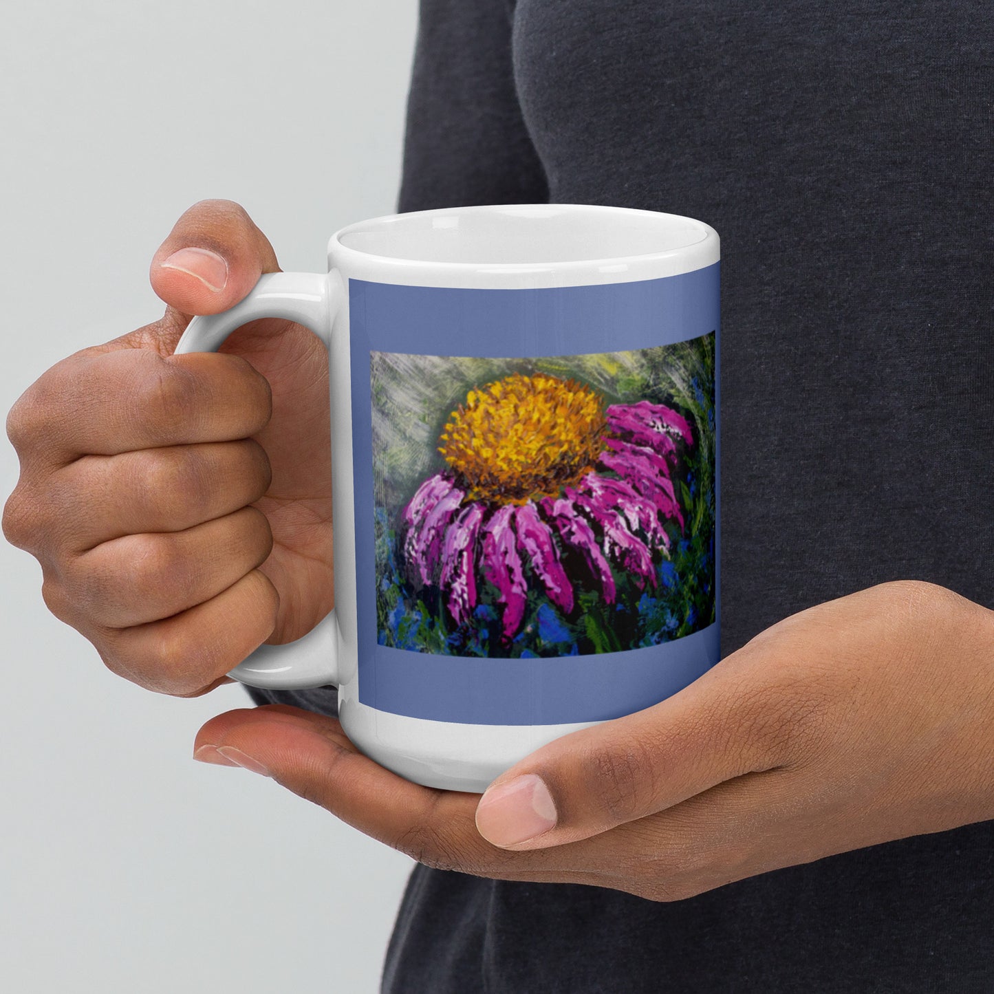 15oz. White glossy mug "Courage For the Journey"